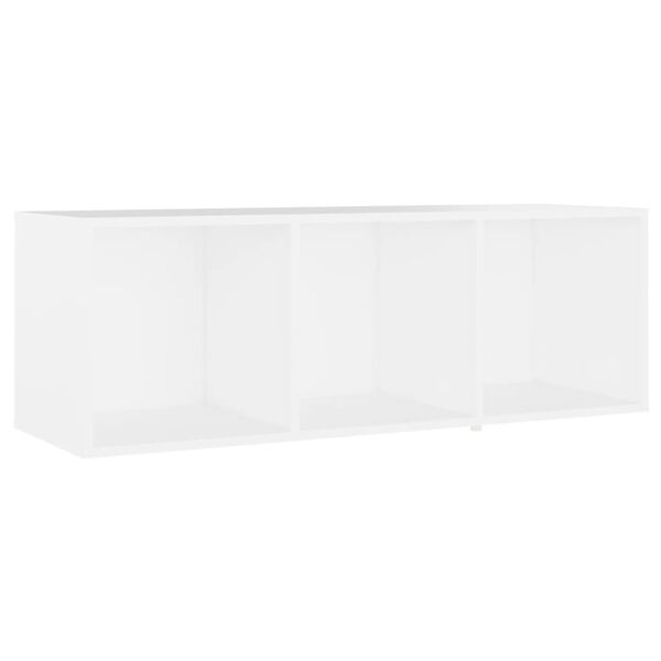 vidaXL Meubles TV 2 pcs Blanc 107x35x37 cm Bois d'ingénierie