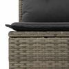 vidaXL Salon de jardin 6 pcs avec coussins gris r&eacute;sine tress&eacute;e