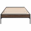 vidaXL Cadre de lit sans matelas ch&ecirc;ne marron 75x190 cm