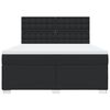 vidaXL Sommier &agrave; lattes de lit avec matelas Noir 180x200 cm Similicuir