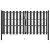 vidaXL Portail de jardin en acier 400x200 cm anthracite