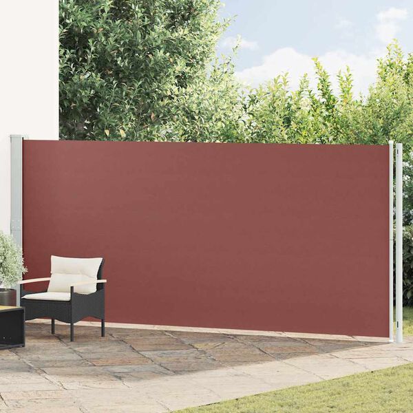 vidaXL Auvent lat&eacute;ral r&eacute;tractable de patio 180x600 cm Marron