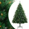 vidaXL Sapin de No&euml;l artificiel &agrave; charni&egrave;res avec support 210 cm
