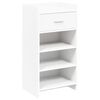 vidaXL Cabinet &agrave; chaussures Blanc 48 x 36 x 92 cm Bois d'ing&eacute;nierie