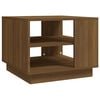 vidaXL Table basse ch&ecirc;ne marron 55x55x43 cm bois d'ing&eacute;nierie