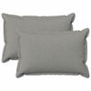vidaXL Coussin HOUTEN 2 pi&egrave;ces Gris nuage Lin synth&eacute;tique