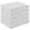 vidaXL Tissu de Table 5 pc Rectangulaire Blanc 140 x 220 cm Polyester