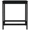 vidaXL Ensemble de bar 5 pcs Noir Bois de pin massif