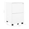 vidaXL Classeur mobile Blanc 39x45x67 cm Acier