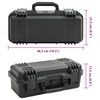 vidaXL Valise de vol portable Noir 46,5x21,5x17,5 cm PP