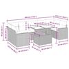 vidaXL Salon de jardin avec coussins 8 pcs gris résine tressée acacia