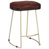 vidaXL Tabourets de bar Gavin lot de 2 bois de manguier massif