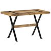 vidaXL Table &agrave; manger 120x60x76 cm bois de manguier brut