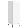 vidaXL Buffet Blanc brillant 33 x 34,5 x 90 cm Bois d'ing&eacute;nierie