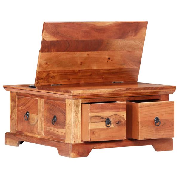 vidaXL Table basse 66x70x35 cm Bois solide d'acacia