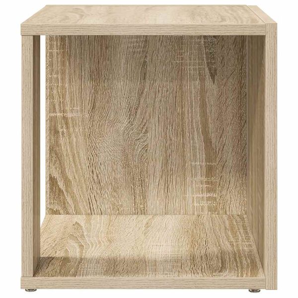 vidaXL Table d'appoint Ch&ecirc;ne sonoma 33x33x34,5 cm Agglom&eacute;r&eacute;