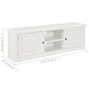 vidaXL Meuble TV Blanc 120x30x40 cm Bois