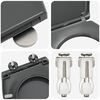 vidaXL Siège de Toilette à Libération Rapide Anthracite