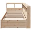 vidaXL Lit biblioth&egrave;que sans matelas 90x190 cm bois de pin massif