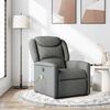 vidaXL Fauteuil de massage inclinable Gris fonc&eacute; Tissu