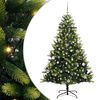 vidaXL Arbre de No&euml;l artificiel &agrave; charni&egrave;res 150 LED Vert 150 cm