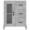 vidaXL Buffet haut Gris b&eacute;ton 69,5x34x180 cm Bois d'ing&eacute;nierie