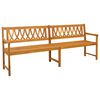 vidaXL Banc ext&eacute;rieur Naturel 220 x 55,5 x 90 cm Bois d'Acacia Massif