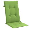 vidaXL Coussins de chaise à dossier haut lot de 4 vert mélangé tissu
