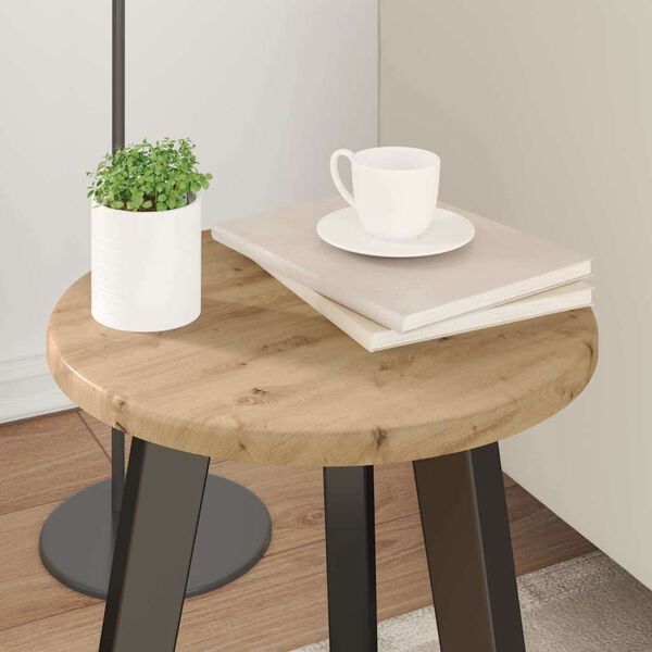vidaXL Plateau de table chêne artisanal 30 x 30 x 1,5 cm