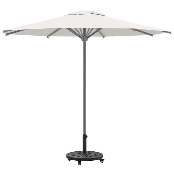 vidaXL Pied de parasol Noir &Oslash;38-48 mm PE, b&eacute;ton et fer