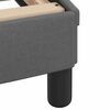 vidaXL Cadre de lit Dover gris fonc&eacute; 160x200 cm tissu