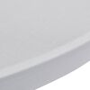 Housse de table &Oslash; 70 cm Blanc extensible 2 pcs