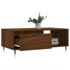vidaXL Table basse Ch&ecirc;ne marron 90x50x36,5 cm Bois d'ing&eacute;nierie