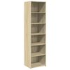 vidaXL Buffet haut ch&ecirc;ne sonoma 50x41x185 cm bois d'ing&eacute;nierie