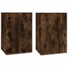 vidaXL Meubles TV muraux 2 pcs Ch&ecirc;ne fum&eacute; 40x34,5x60 cm