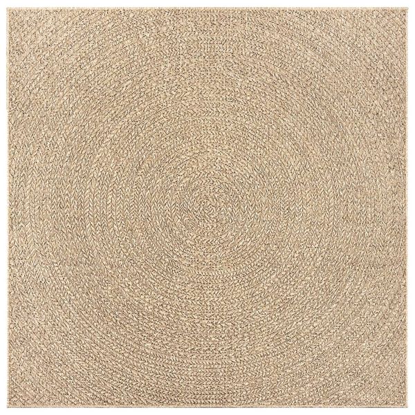 vidaXL Tapis ZIZUR 240x240 cm aspect de jute int&eacute;rieur et ext&eacute;rieur