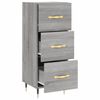 vidaXL Buffet Sonoma gris 34,5x34x90 cm Bois d'ingénierie