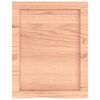 vidaXL Comptoir de salle de bain marron 40x50x(2-6) cm bois trait&eacute;