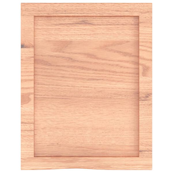 vidaXL Comptoir de salle de bain marron 40x50x(2-6) cm bois trait&eacute;