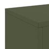 vidaXL Support de Plante 2 pcs Vert olive 24 x 24 x 55 cm Acier