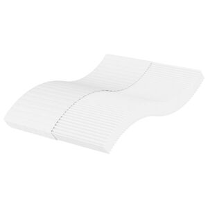 vidaXL Matelas en mousse blanc 140x200 cm duret&eacute; H2 H3