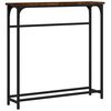 vidaXL Table console ch&ecirc;ne fum&eacute; 75x19,5x75 cm bois d'ing&eacute;nierie