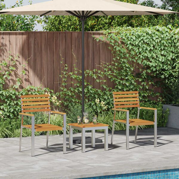 vidaXL Ensemble de salle à manger pour jardin 3 pcs