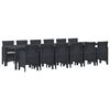 vidaXL Ensemble de salle &agrave; manger pour jardin 13 pcs Anthracite