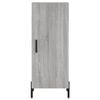 vidaXL Buffet Sonoma gris 34,5x34x90 cm Bois d'ing&eacute;nierie
