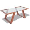 vidaXL Table basse Bois massif d'acacia Marron 100x50x40 cm