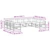 vidaXL Ensemble de canap&eacute;s d'ext&eacute;rieur 9 pcs Naturel et Cr&egrave;me
