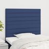 vidaXL T&ecirc;te de lit Bleu 100x5x118/128 cm Tissu