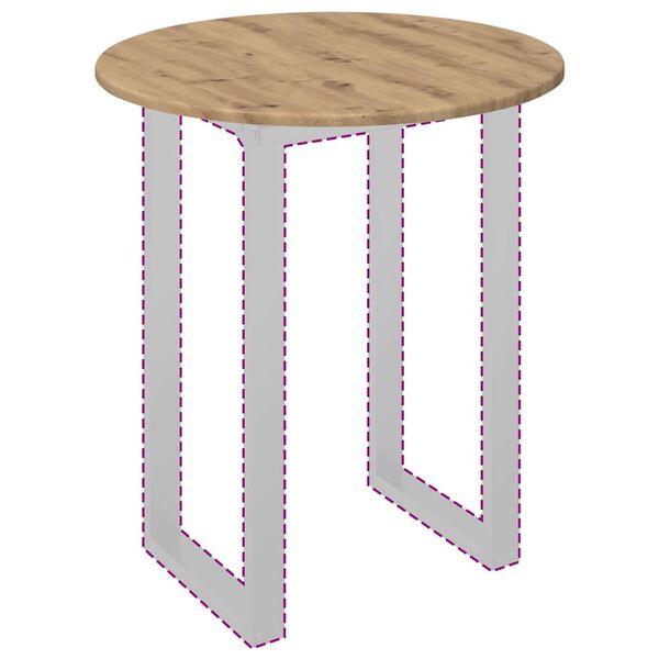 vidaXL Plateau de table ch&ecirc;ne artisanal 60 x 60 x 1,5 cm