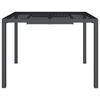 vidaXL Table de jardin anthracite 100x100x72 cm acier